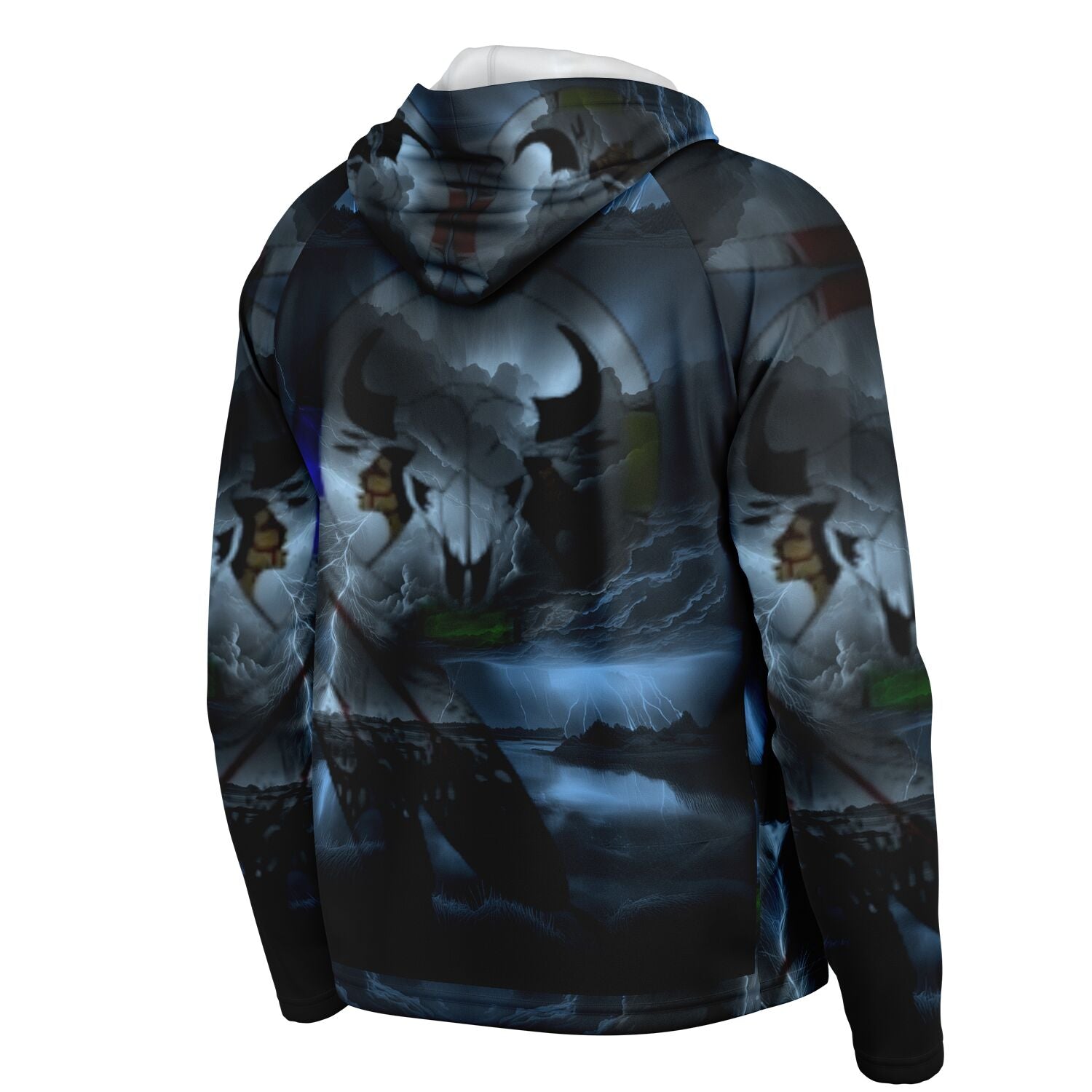 Northern Arapaho Tribe Logo Hooded Performance Shirt - AOP