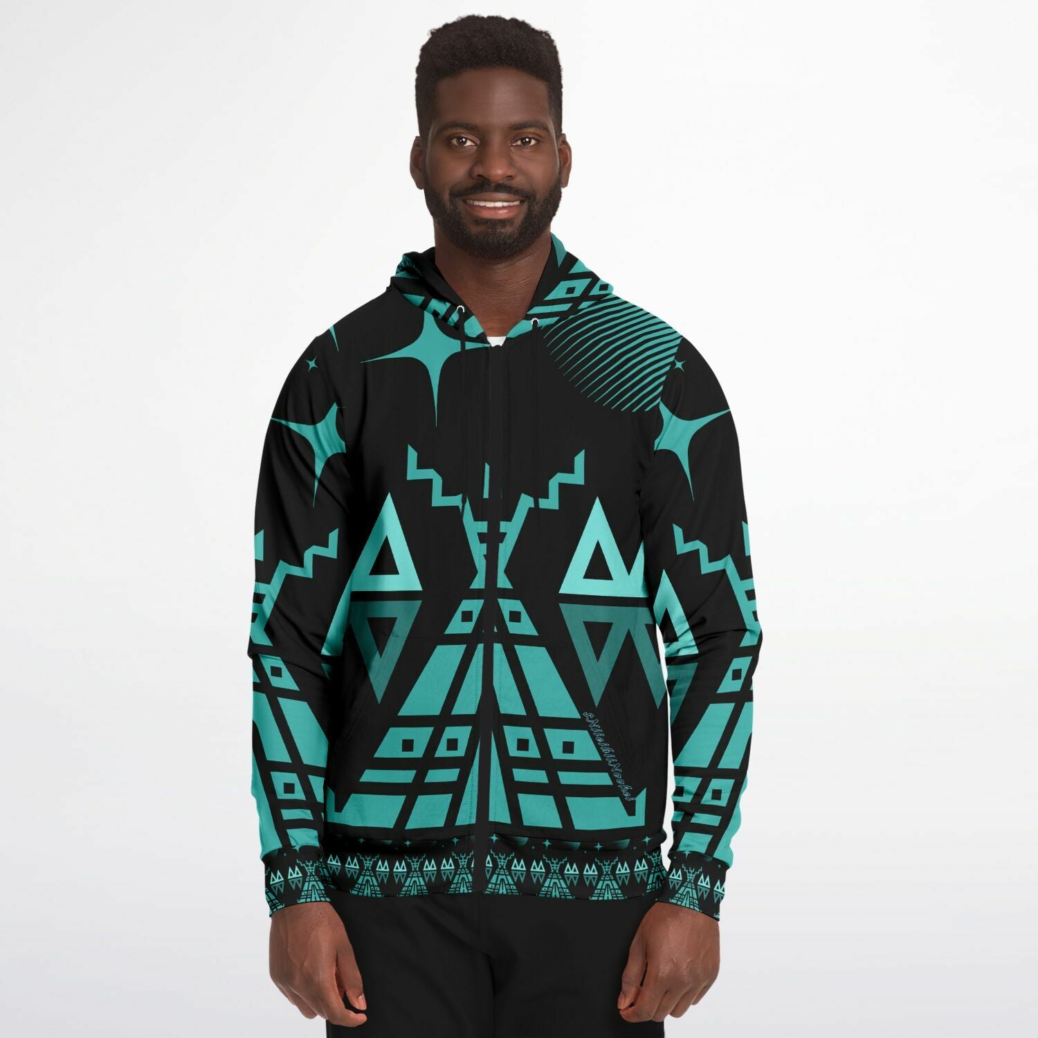 $NiieihiiNookei Fashion Zip-Up Hoodie - AOP
