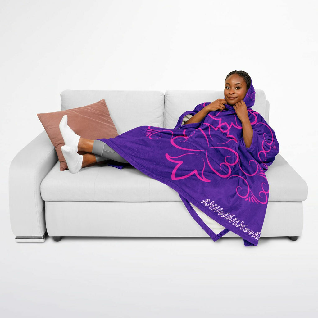 $NiieihiiNookei Flannel Blanket Poncho - AOP