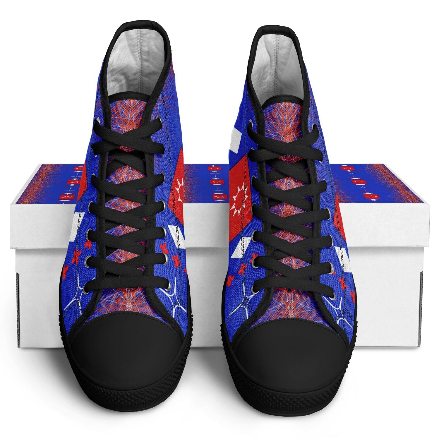 $NiieihiiNookei OST FLAG High Top Shoes - AOP
