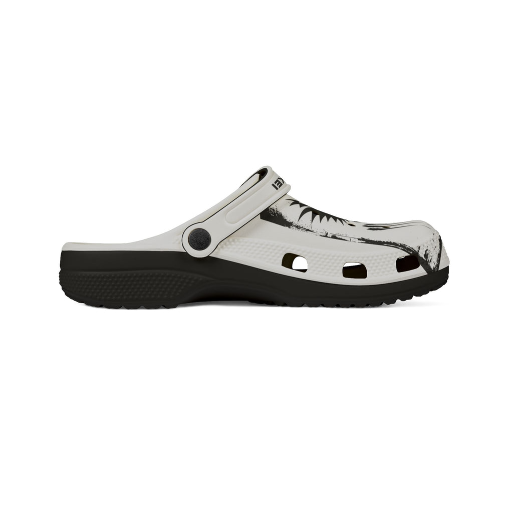 $NiieihiiNookei EVA Foam Clogs — Black Ink Splash Design