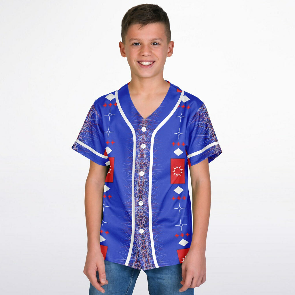 $NiieihiiNookei OST Flag Design Kids Baseball Jersey - AOP