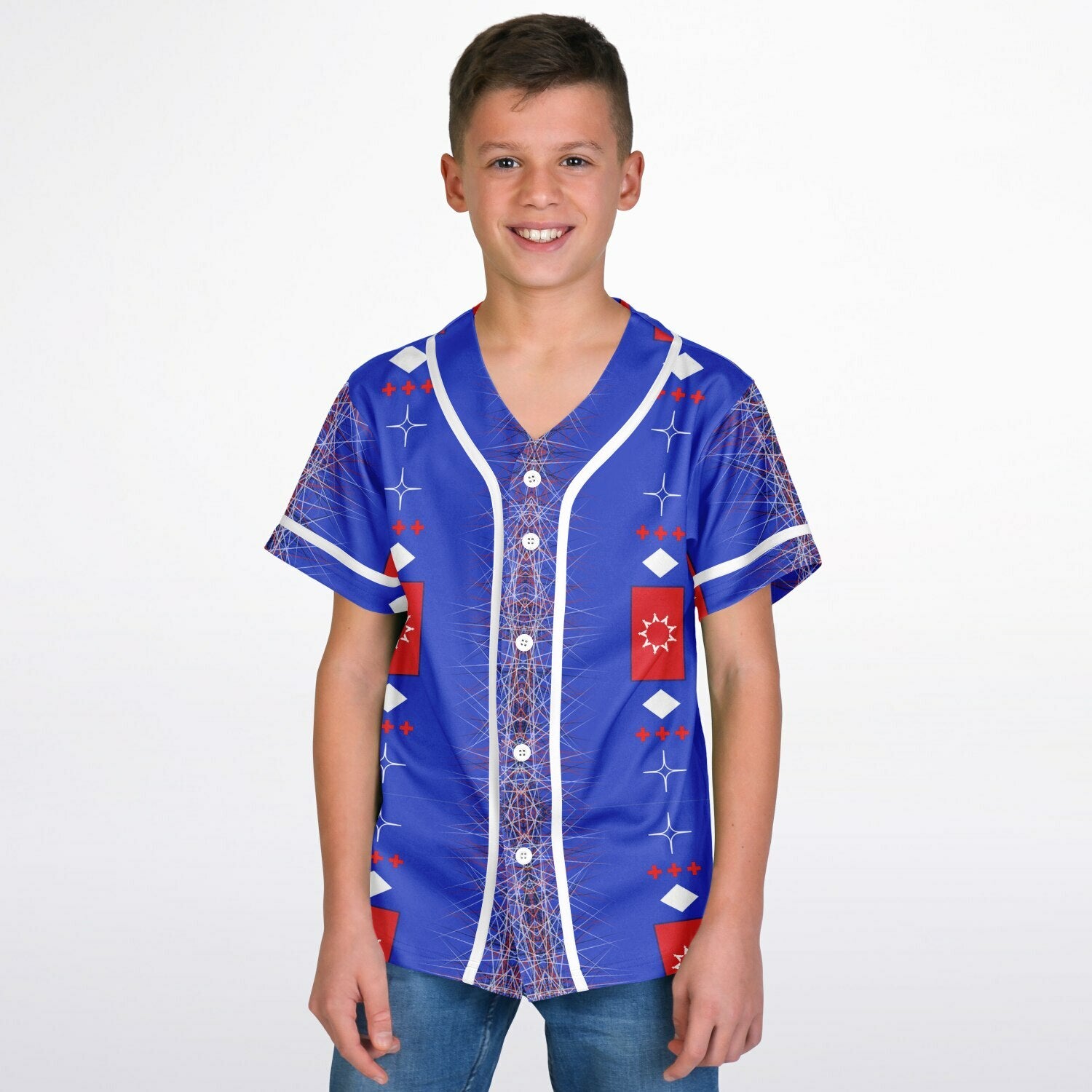 $NiieihiiNookei OST Flag Design Kids Baseball Jersey - AOP