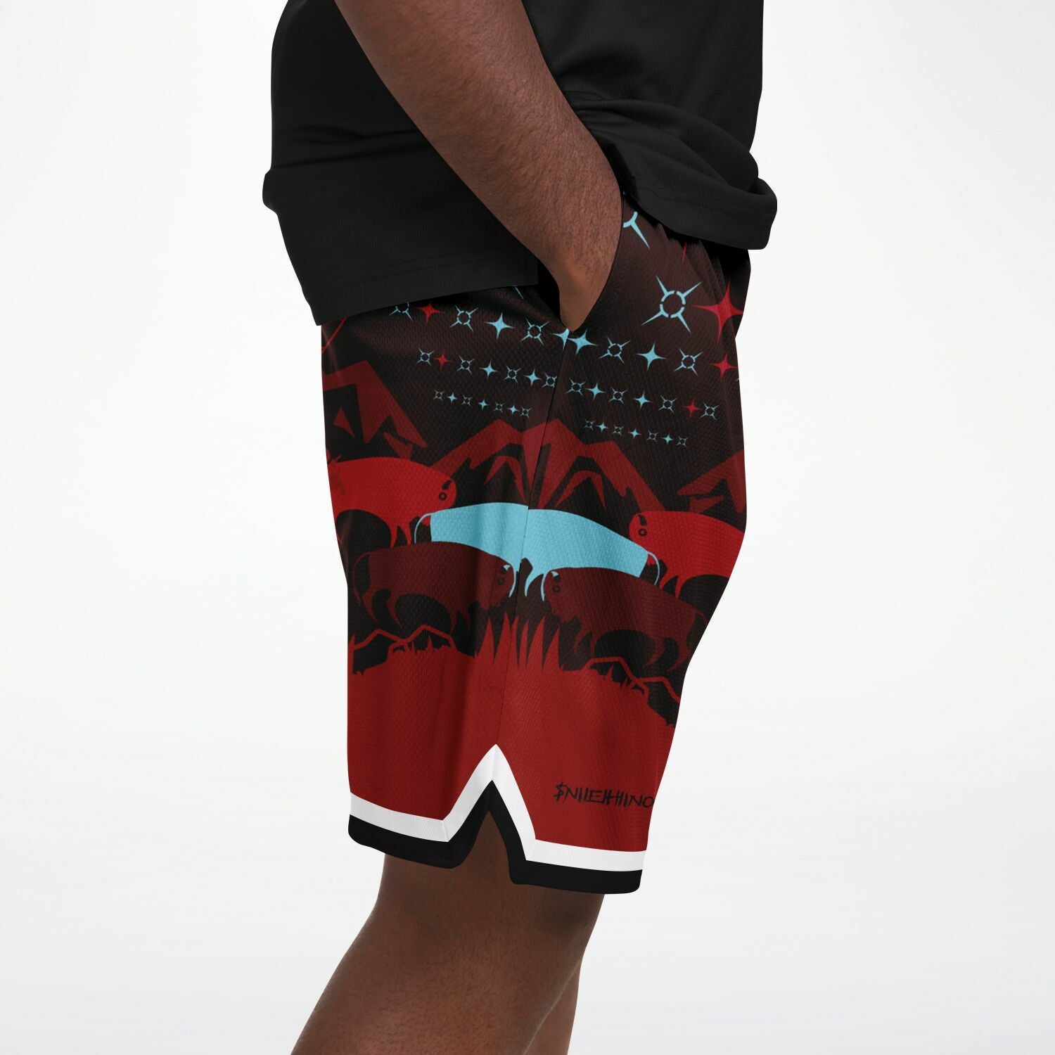 $NiieihiiNookei Basketball Short Rib - AOP