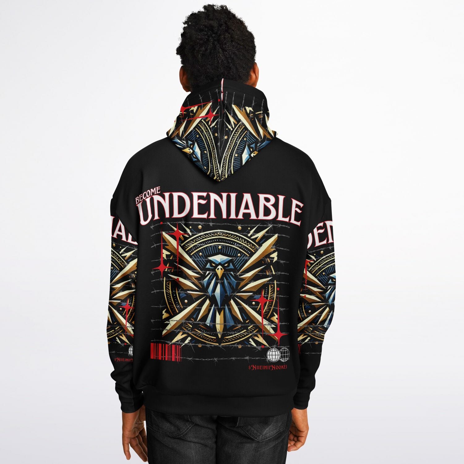 $NiieihiiNookei Heavyweight Oversized Hoodie - AOP