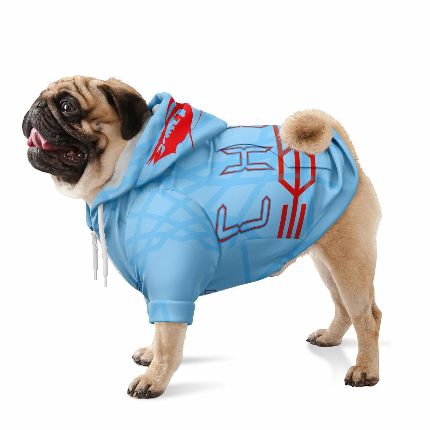 $NiieihiiNookei Fashion Dog Zip-Up Hoodie - AOP