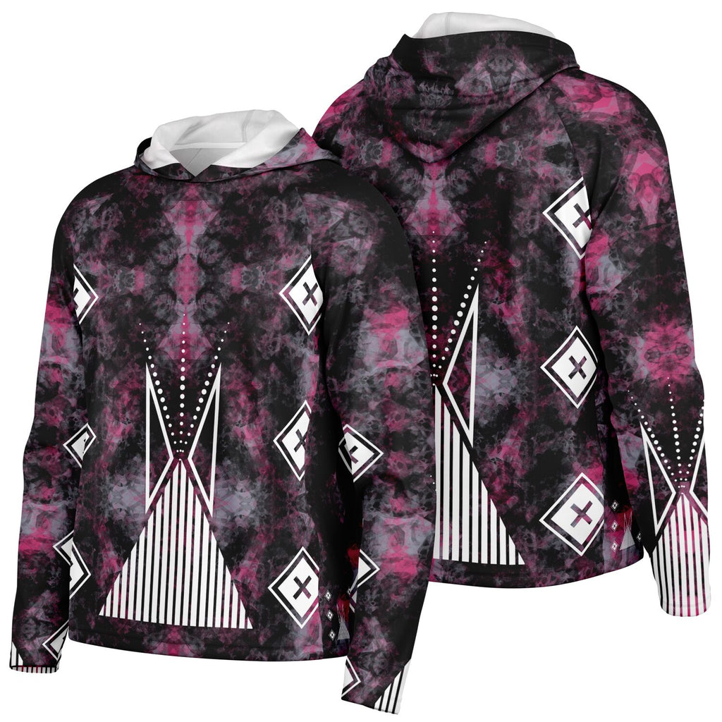 $NiieihiiNookei Long Sleeve Hooded Performance- AOP