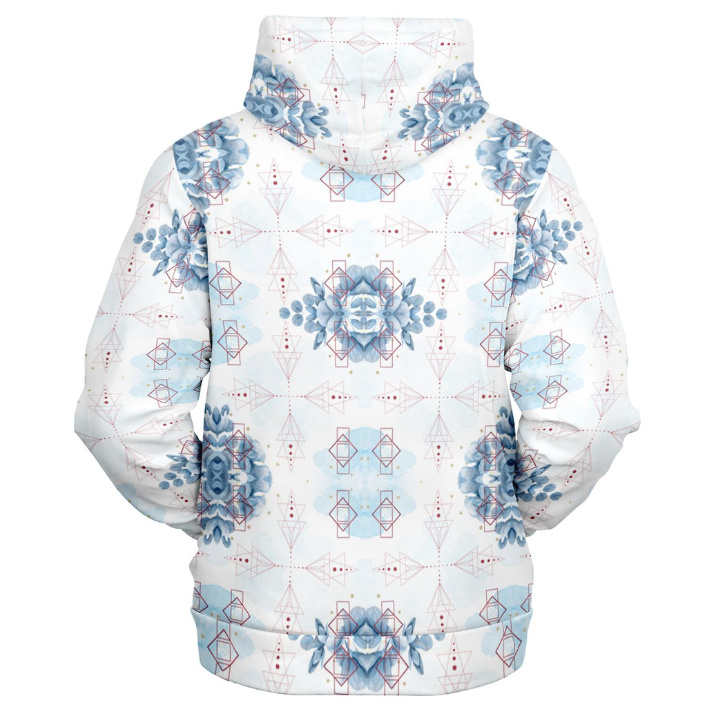 Athletic Zip-Up Hoodie - AOP