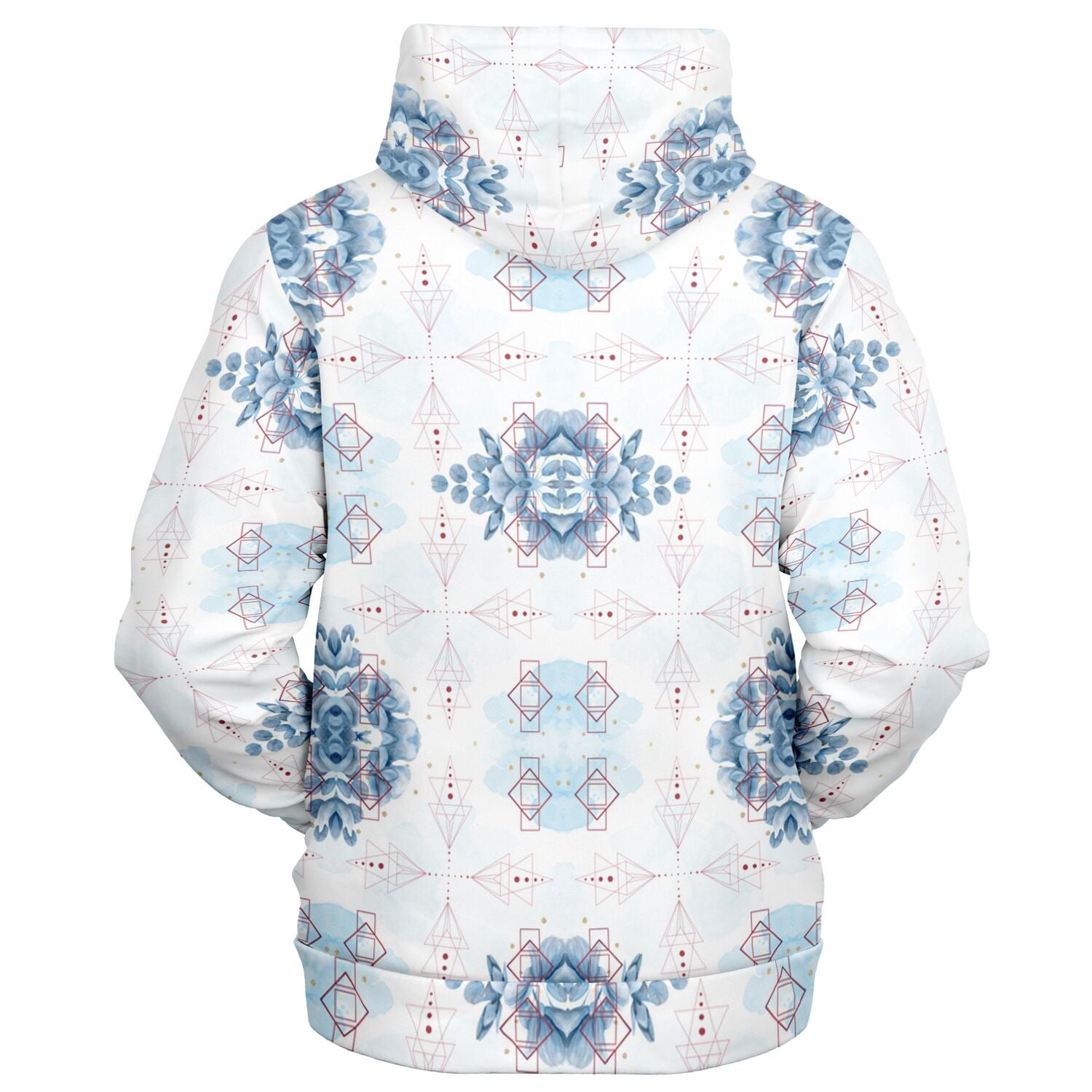 Athletic Zip-Up Hoodie - AOP