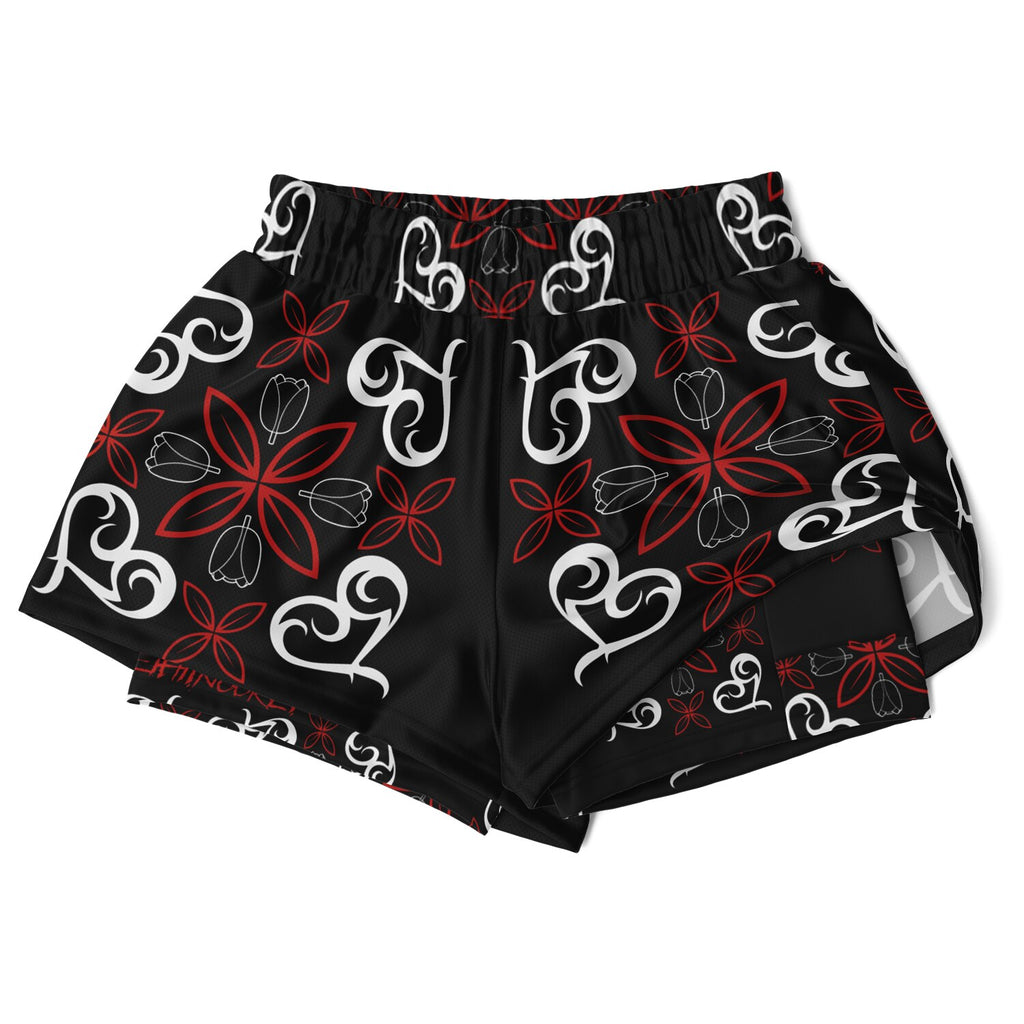 $NiieihiiNookei Women's 2-in-1 Shorts - AOP