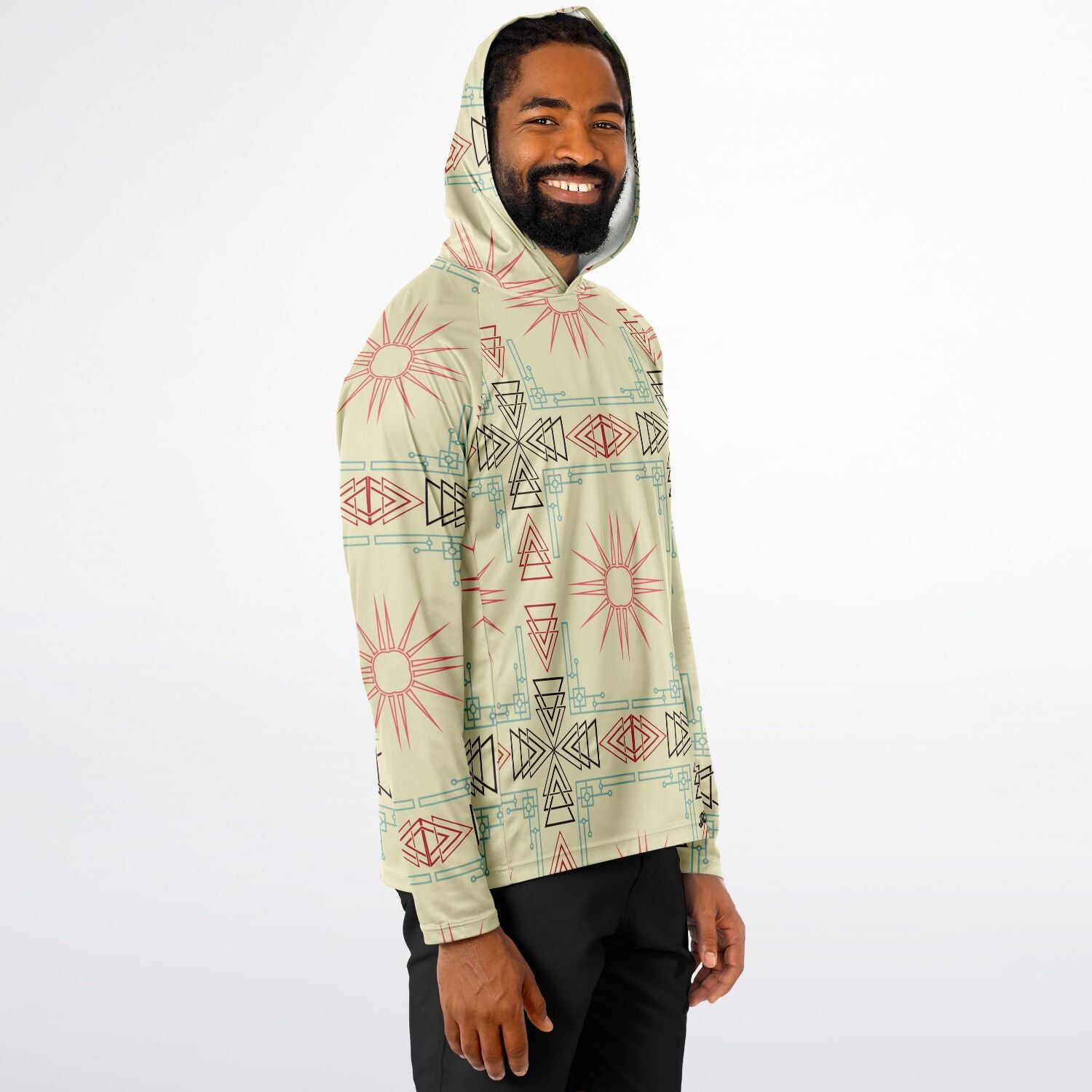 $NiieihiiNookei Hooded Performance Shirt - AOP