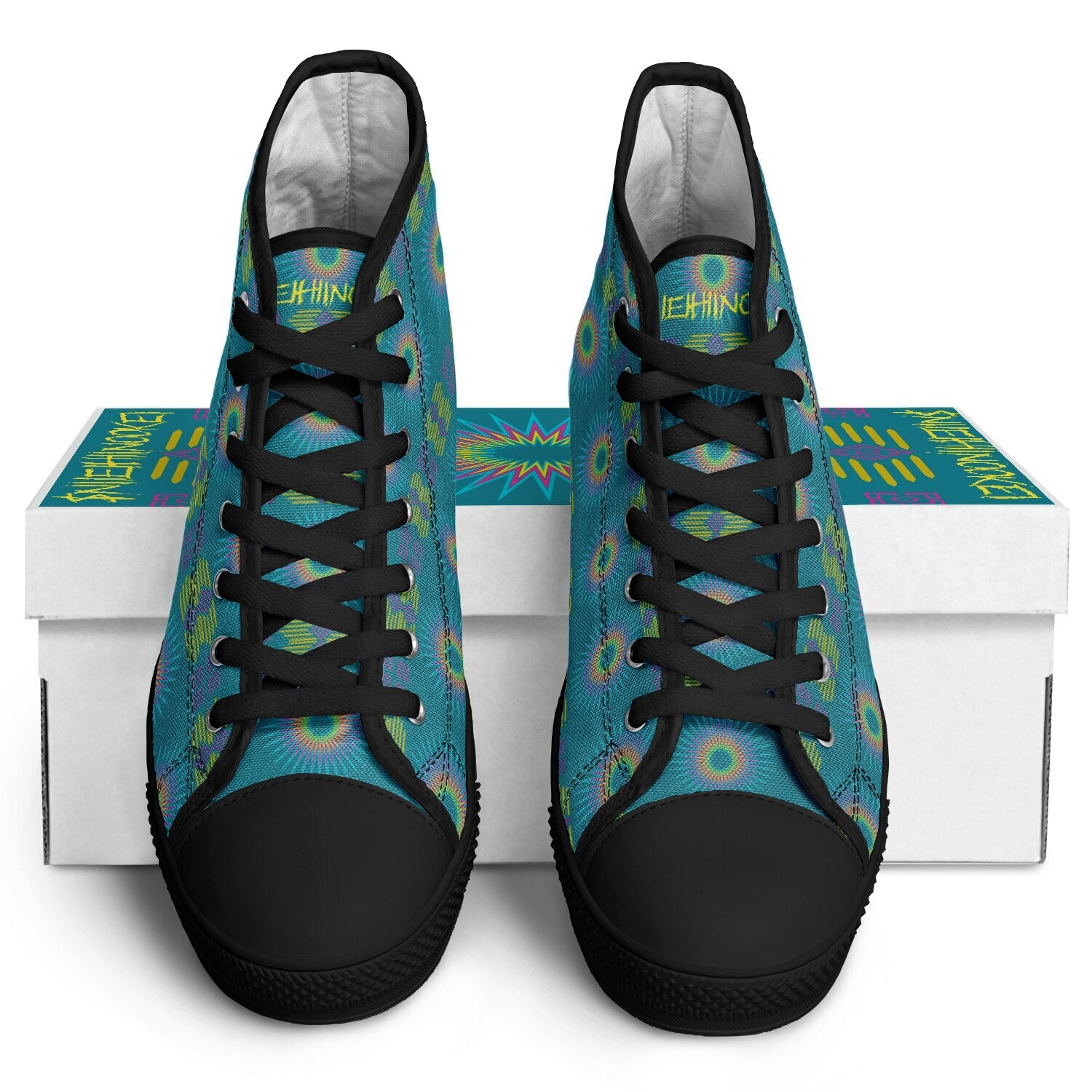 $NiieihiiNookei Urban Peak High Top Shoes - AOP