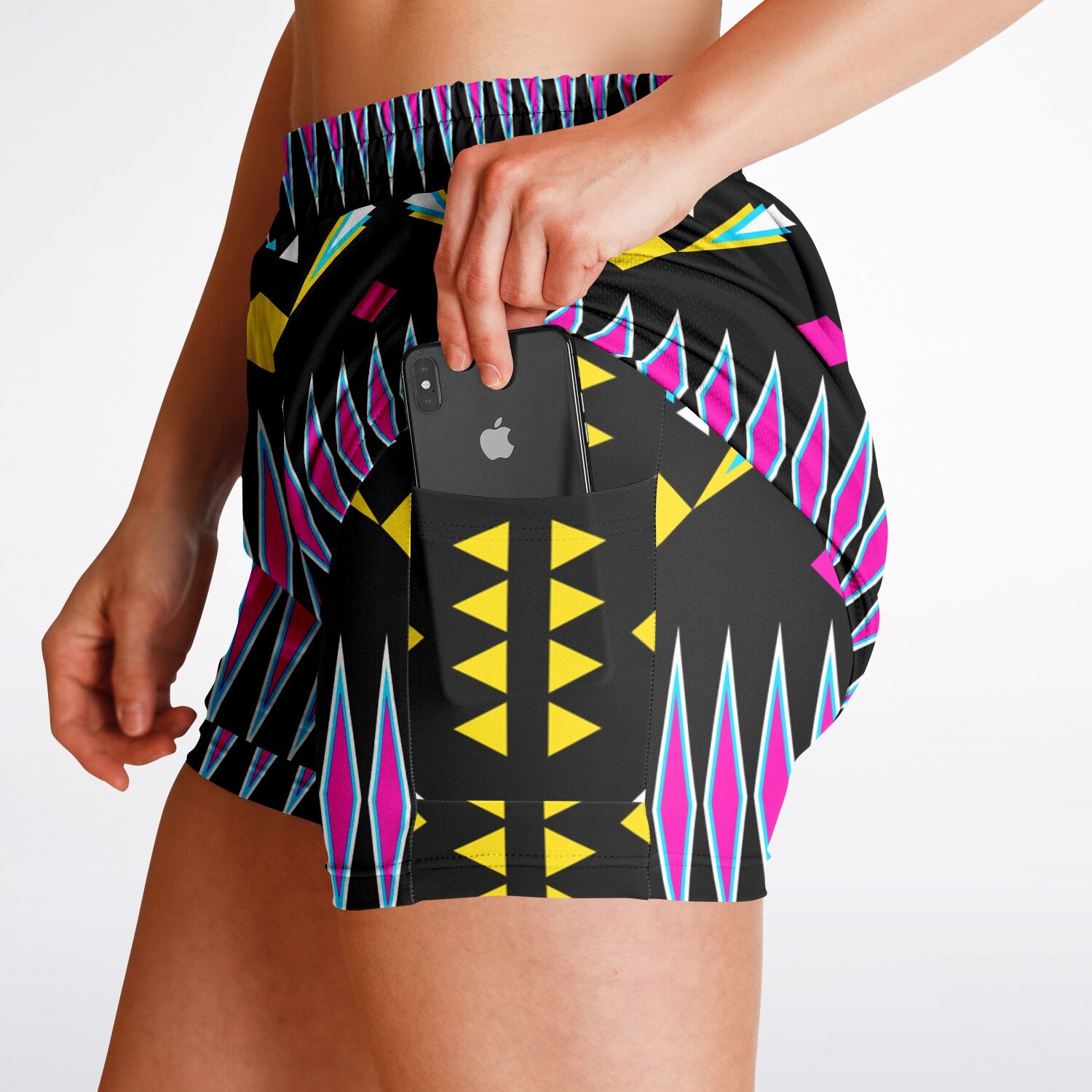 $NiieihiiNookei Women's 2-in-1 Shorts - AOP
