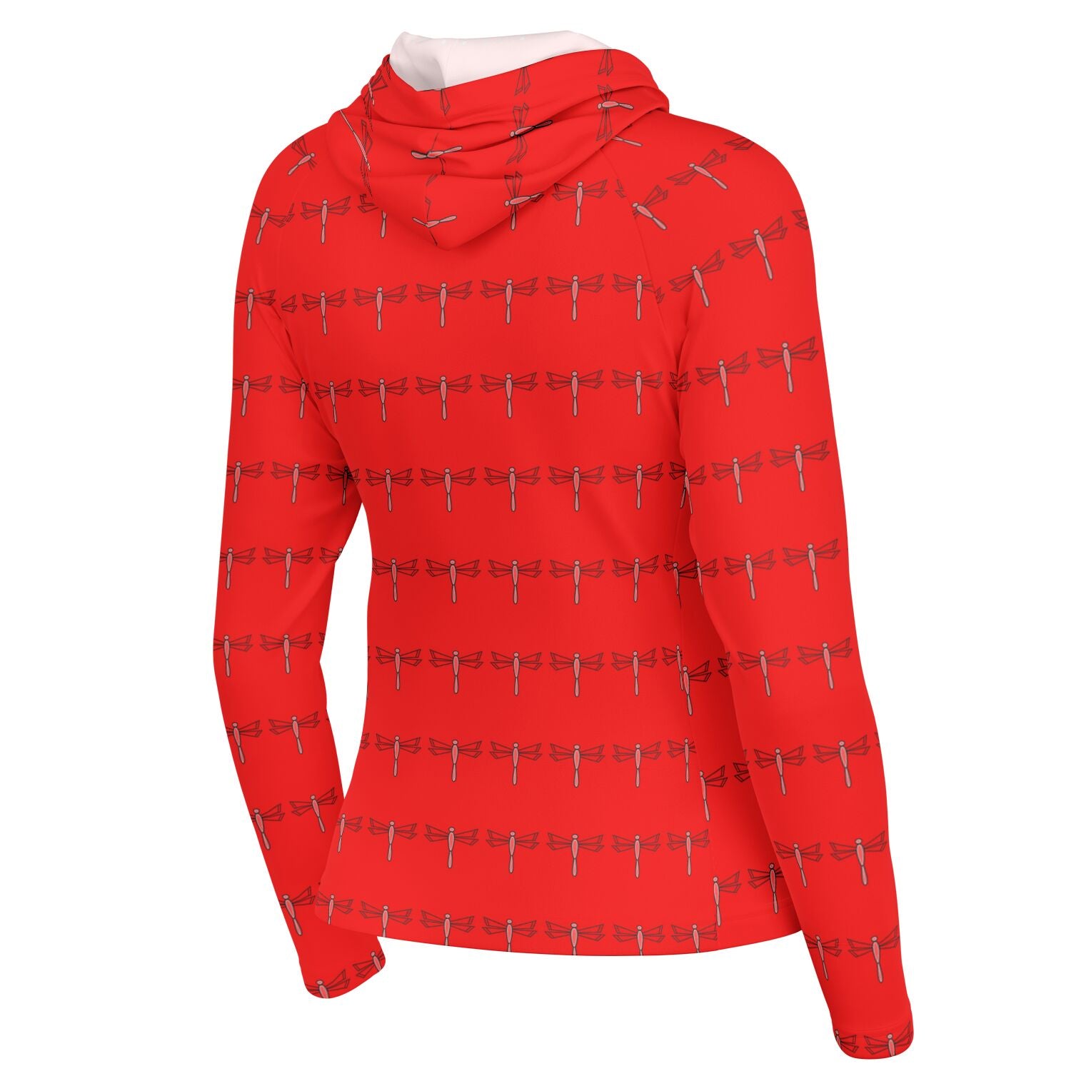 $NiieihiiNookei Women's Long Sleeve Hooded Performance Shirt - AOP