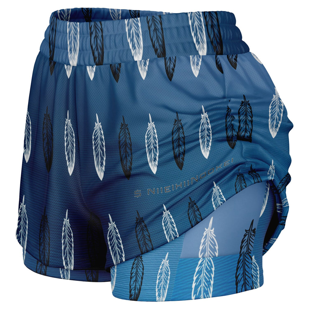 $NiieihiiNookei Women's 2-in-1 Shorts - AOP
