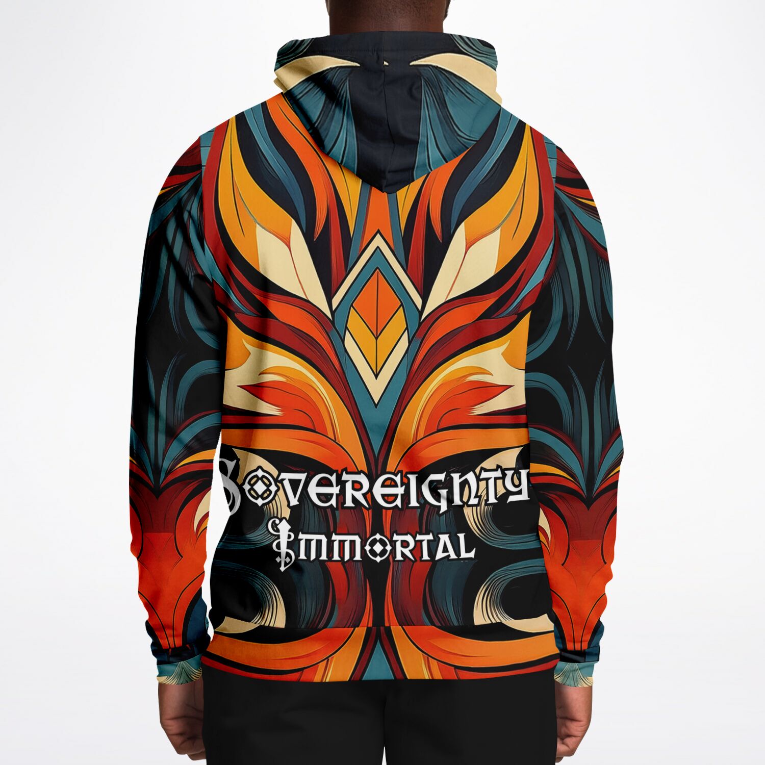 $NiieihiiNookei Sovereignty Immortal Athletic Hoodie - AOP