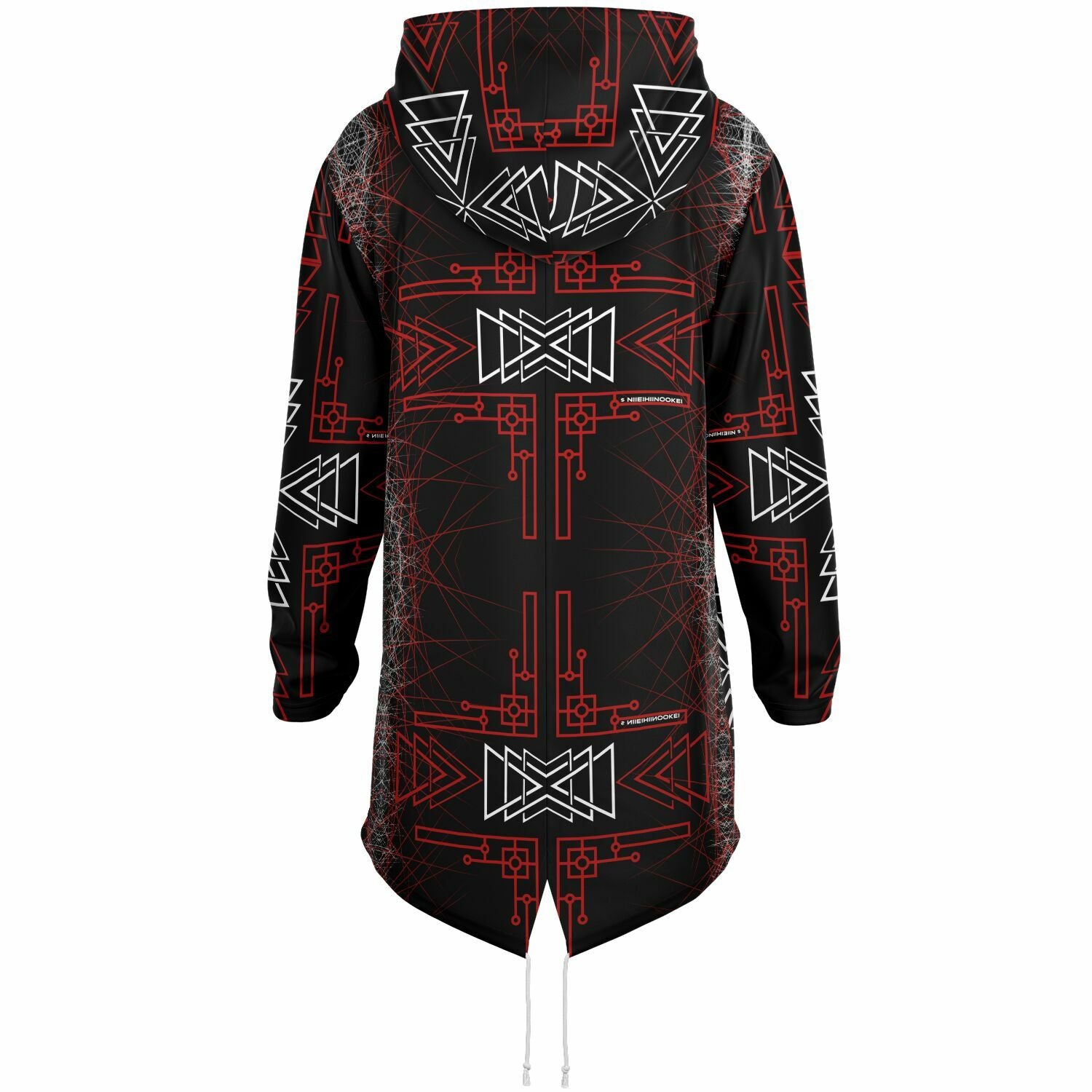 $NiieihiiNookei Athletic Elongated Hoodie - AOP 1