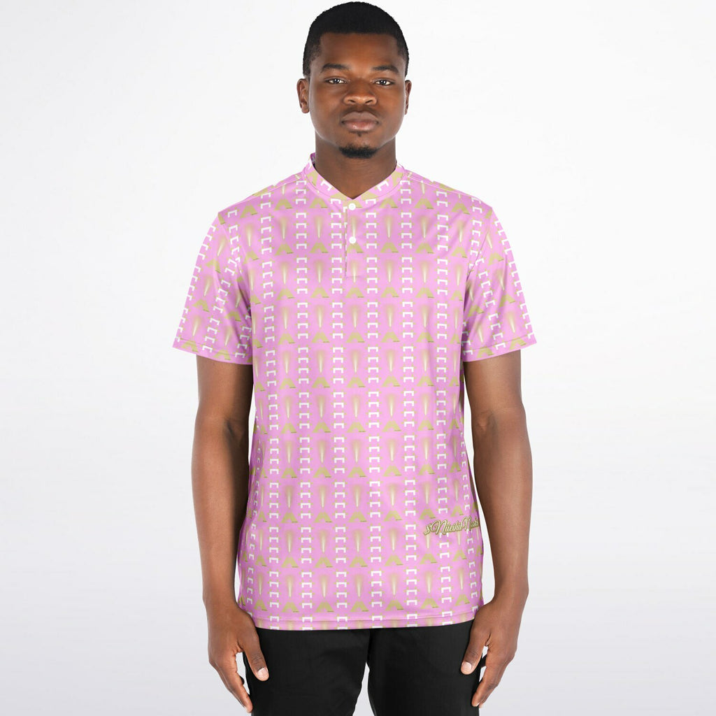 $NiieihiiNookei Blade Collar Polo Shirt - AOP