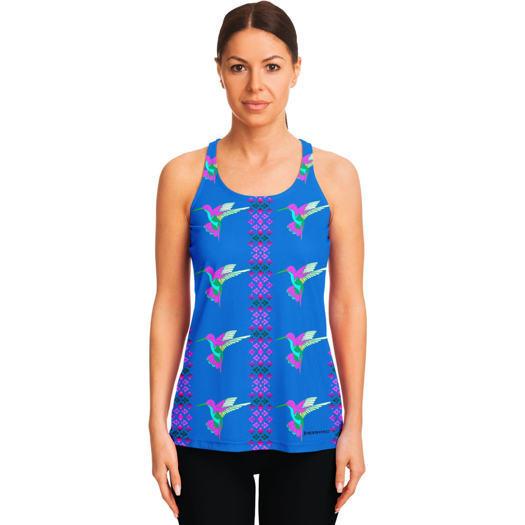 $NiieihiiNookei Flowy Racerback Tank Top - AOP