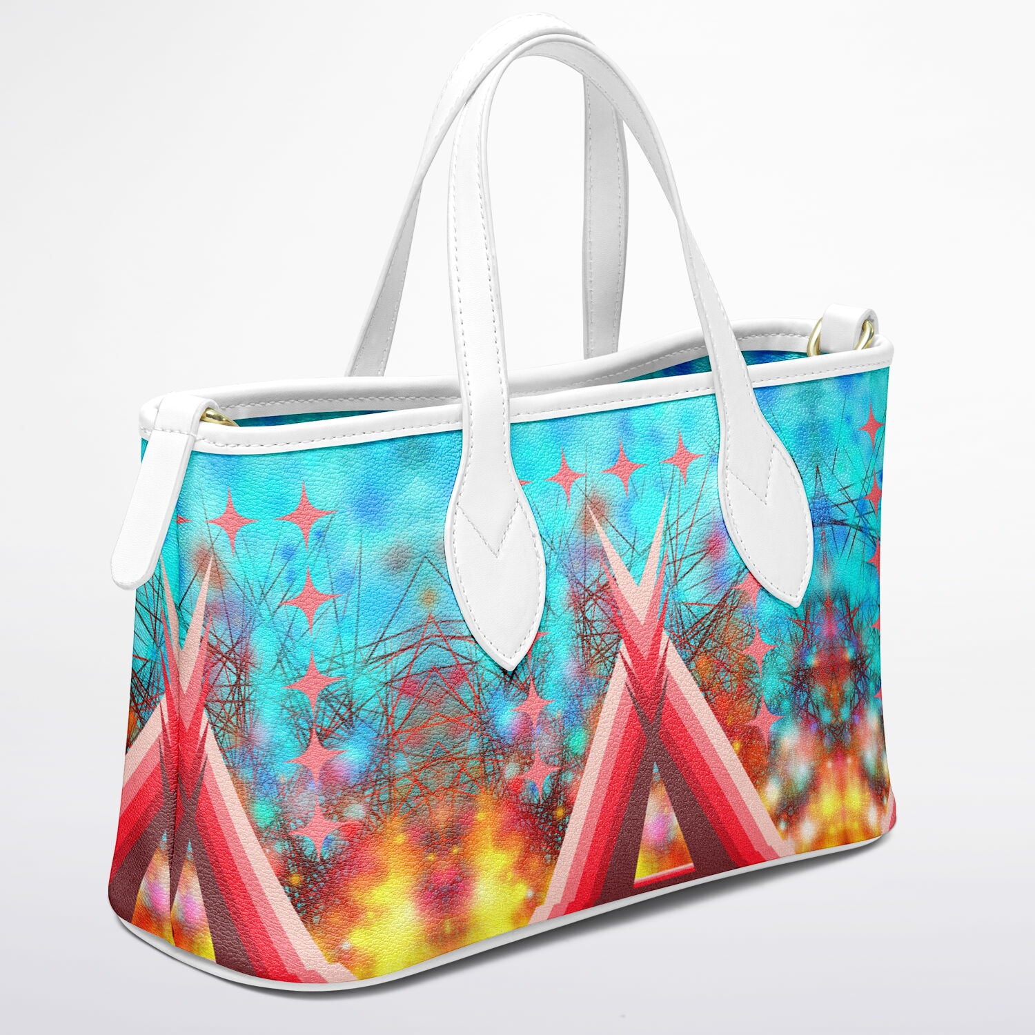 $NiieihiiNookei Leather Tote Bag - AOP