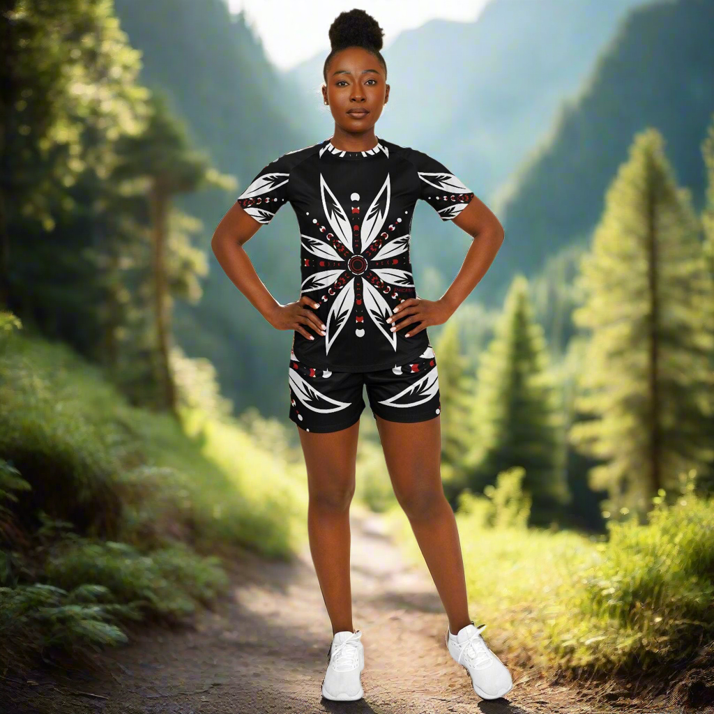 $NiieihiiNookei Women's Active Set - AOP