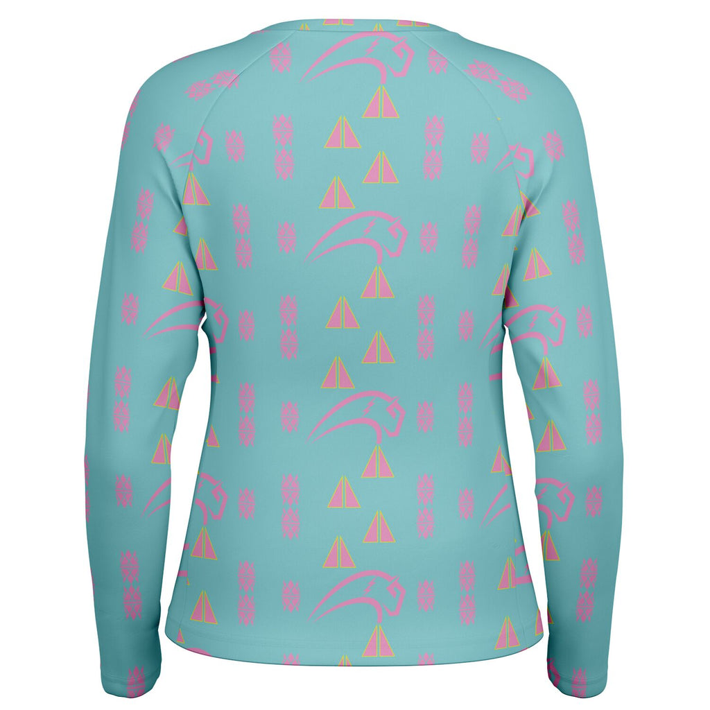 Women's Long Sleeve Performance Shirt - AOP