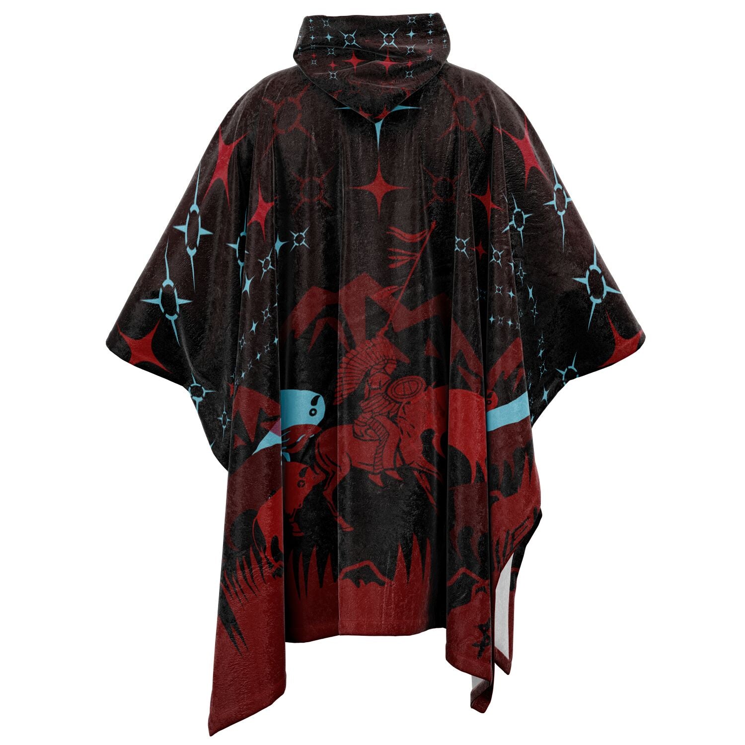 $NiieihiiNookei Flannel Blanket Poncho - AOP