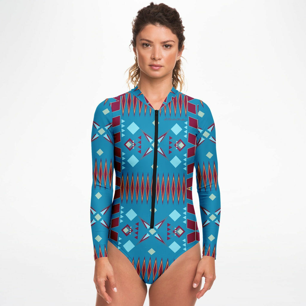 $NiieihiiNookei Bodysuit Long Sleeve - AOP