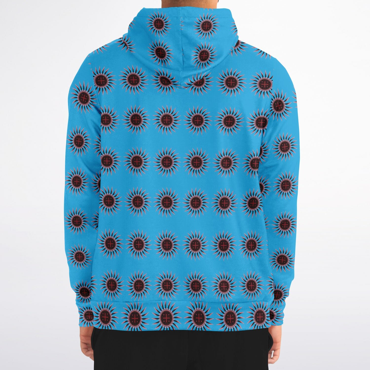 $NiieihiiNookei Athletic Zip-Up Hoodie - AOP