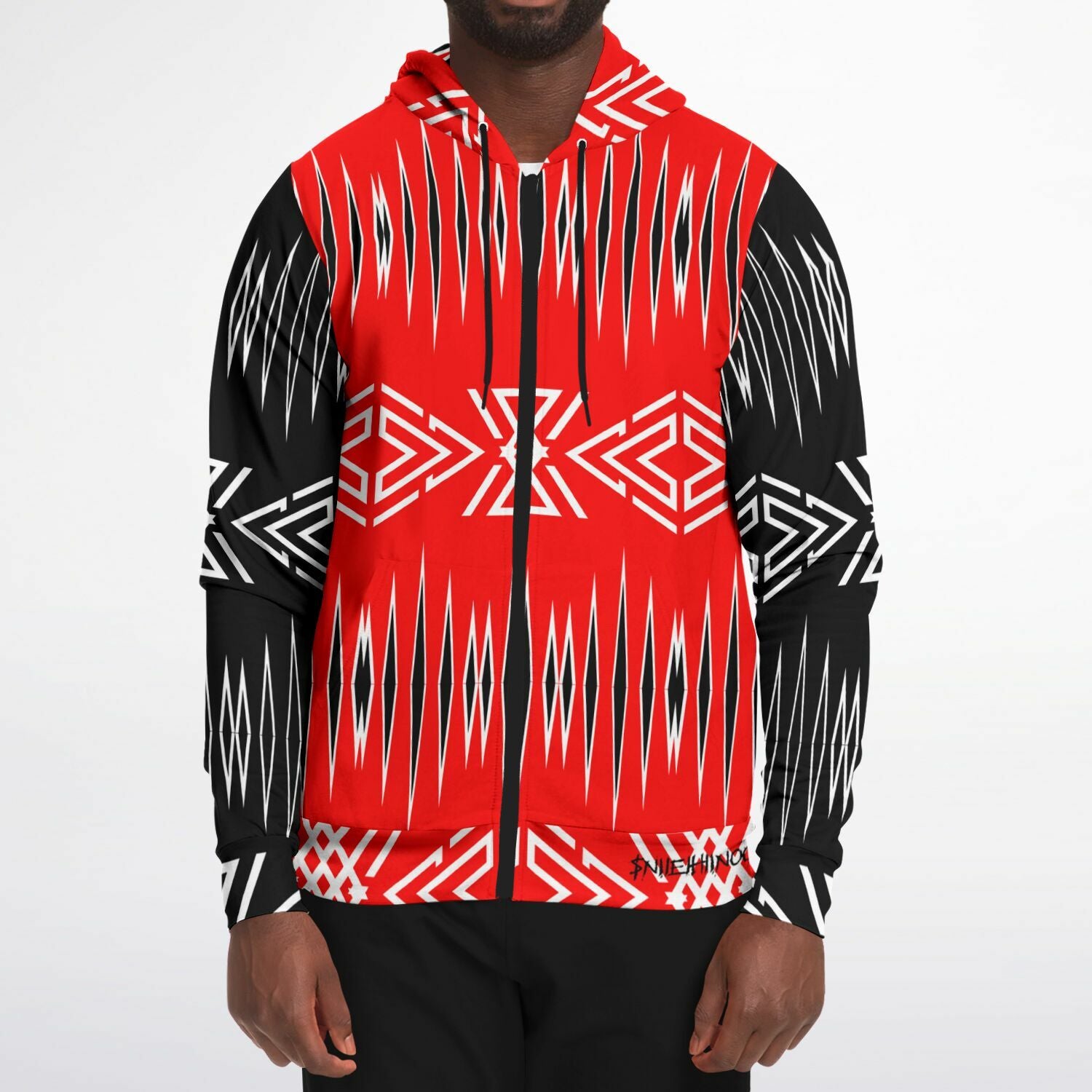 $NiieihiiNookei Zip-Up Hoodie - AOP