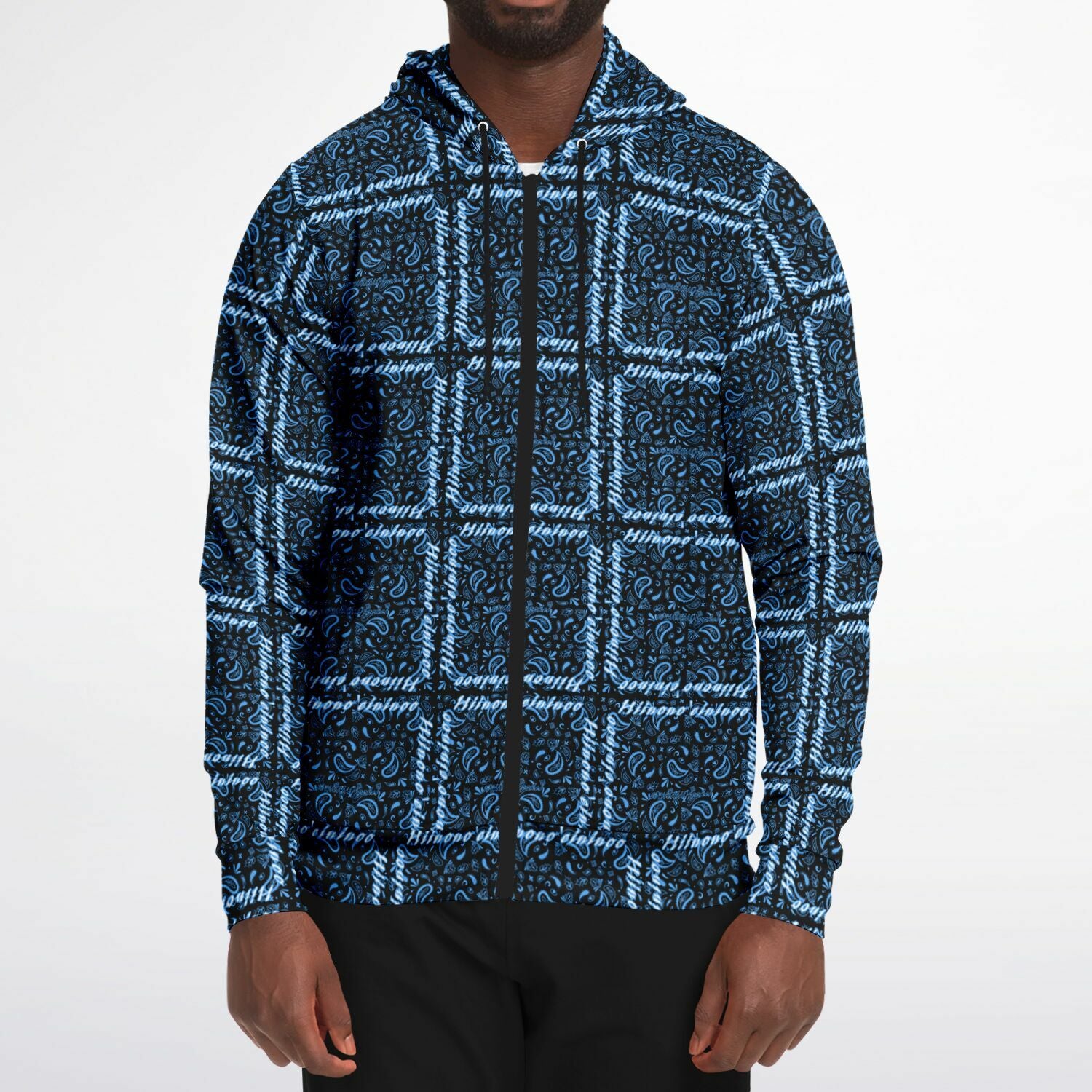 $NiieihiiNookei Athletic Zip-Up Hoodie - AOP