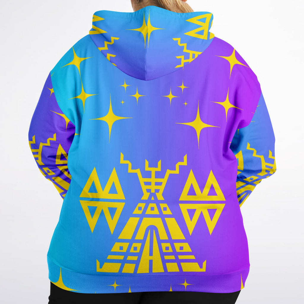 $NiieihiiNookei Fashion Plus-size Ziphoodie - AOP