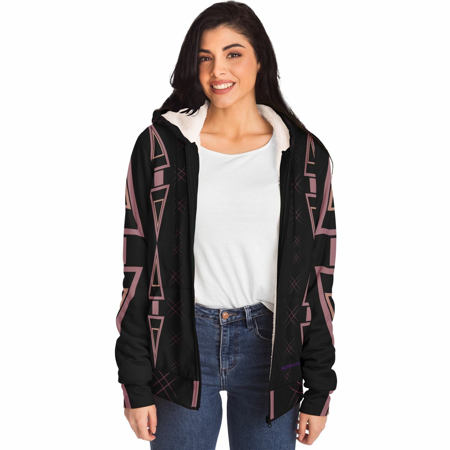 $NiieihiiNookei Microfleece Ziphoodie - AOP