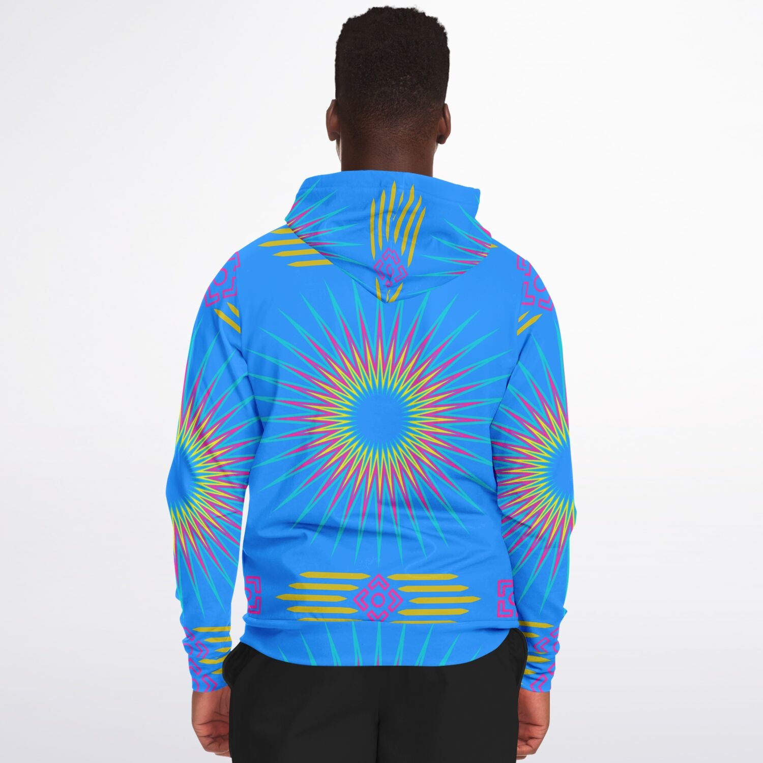 $NiieihiiNookei Fashion Zip-Up Hoodie - AOP Blue