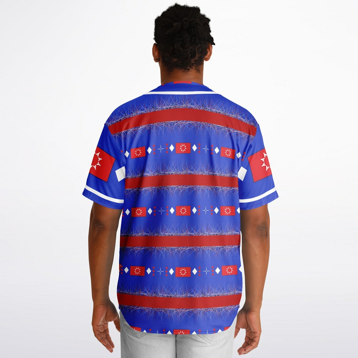 OST Flag design by $NiieihiiNookeiReversible Baseball Jersey - AOP