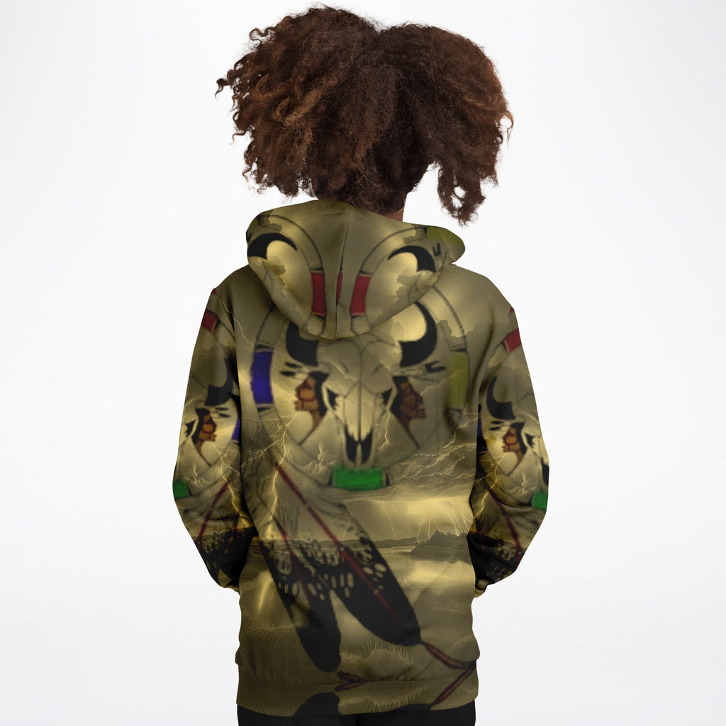 Northern Arapaho Tribe Logo Athletic Kids Hoodie - AOP