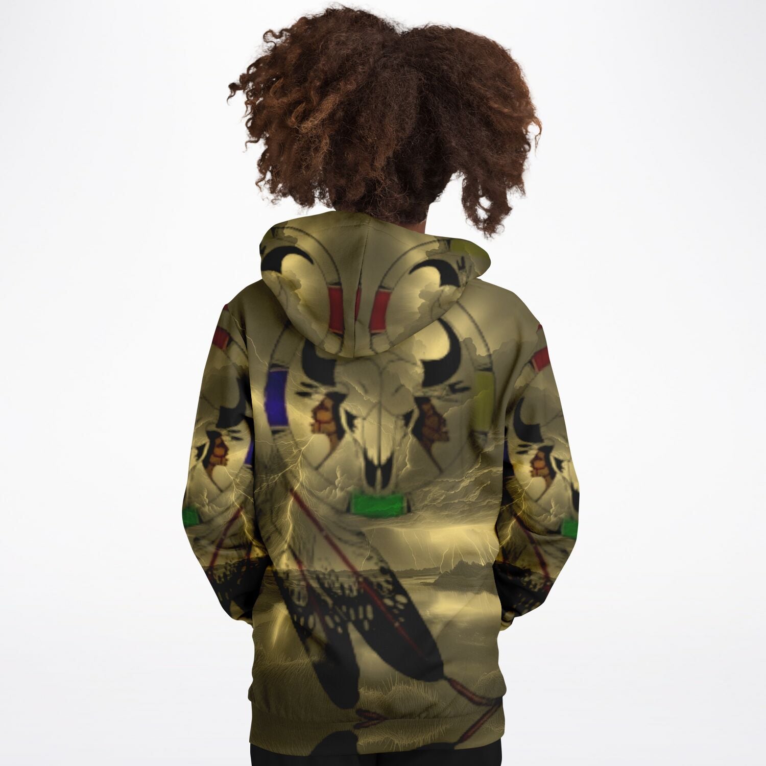 Northern Arapaho Tribe Logo Athletic Kids Hoodie - AOP