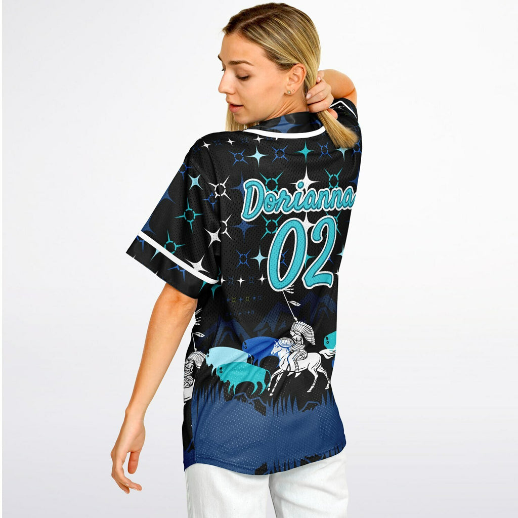 #02 Dorianna Premium Baseball Jersey - AOP