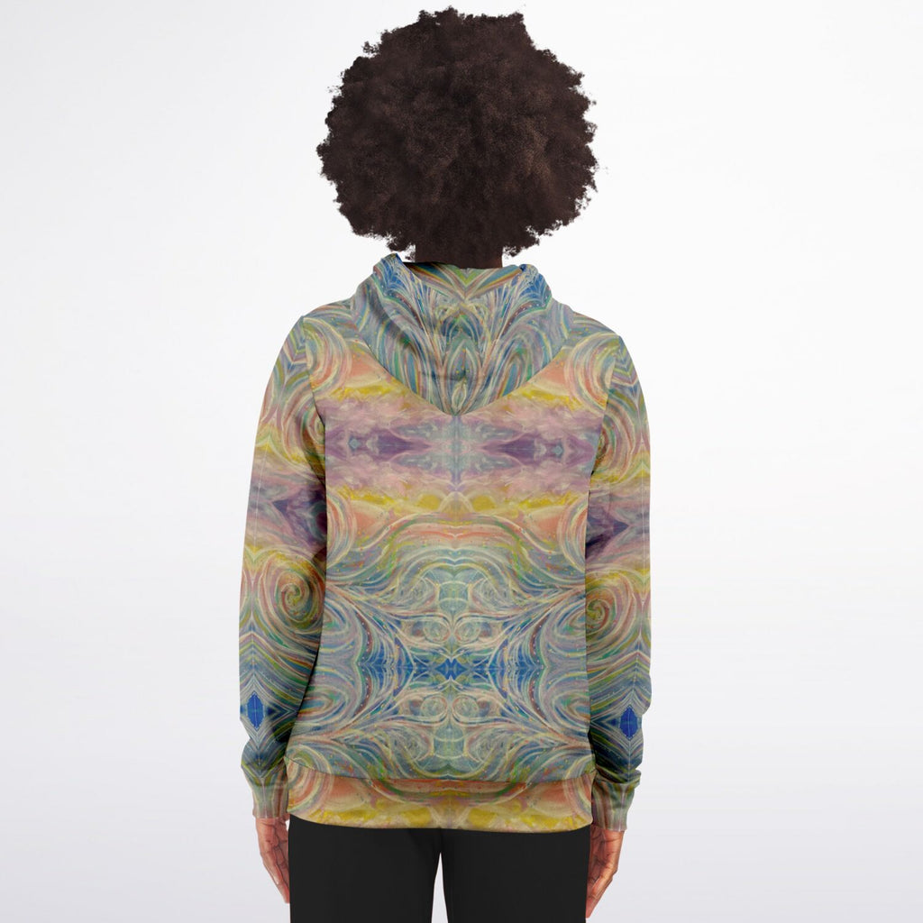 SMW Watercolor Fashion Zip-Up Hoodie - AOP