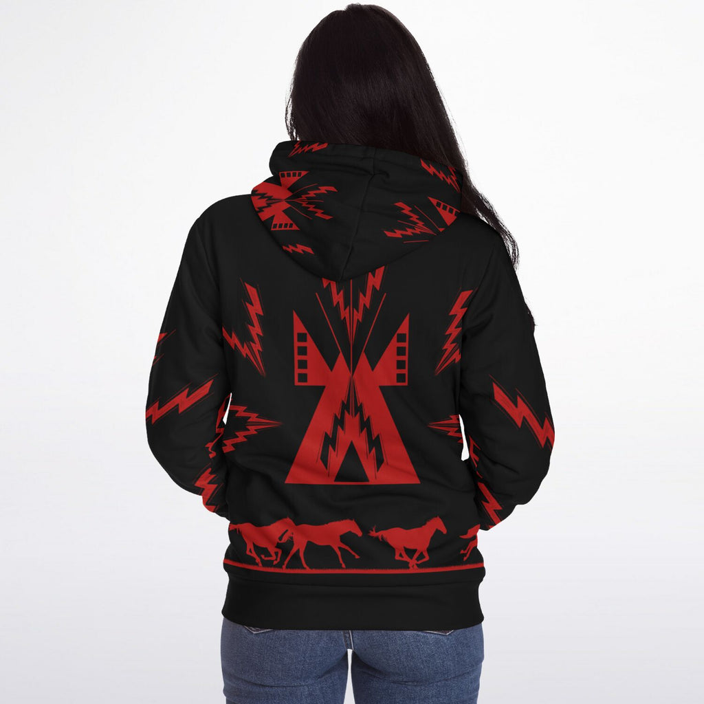 $NiieihiiNookei Microfleece Ziphoodie - AOP