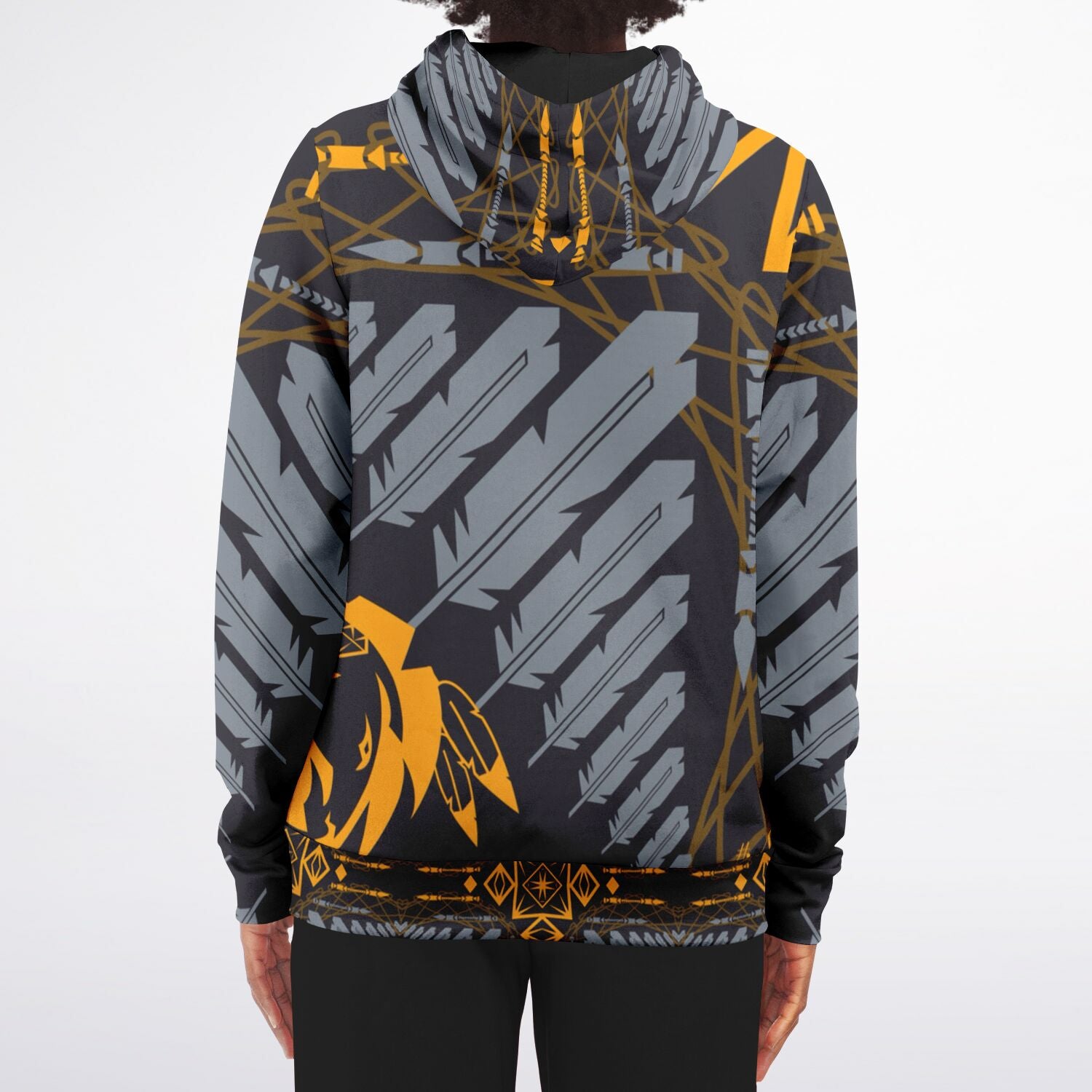 $NiieihiiNookei Athletic Zip-Up Hoodie - AOP