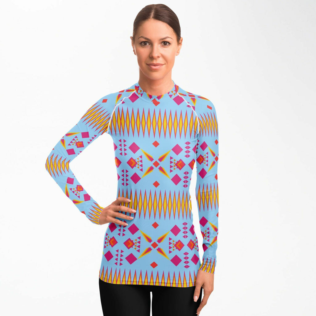 $NiieihiiNookei Women's Rashguard - AOP
