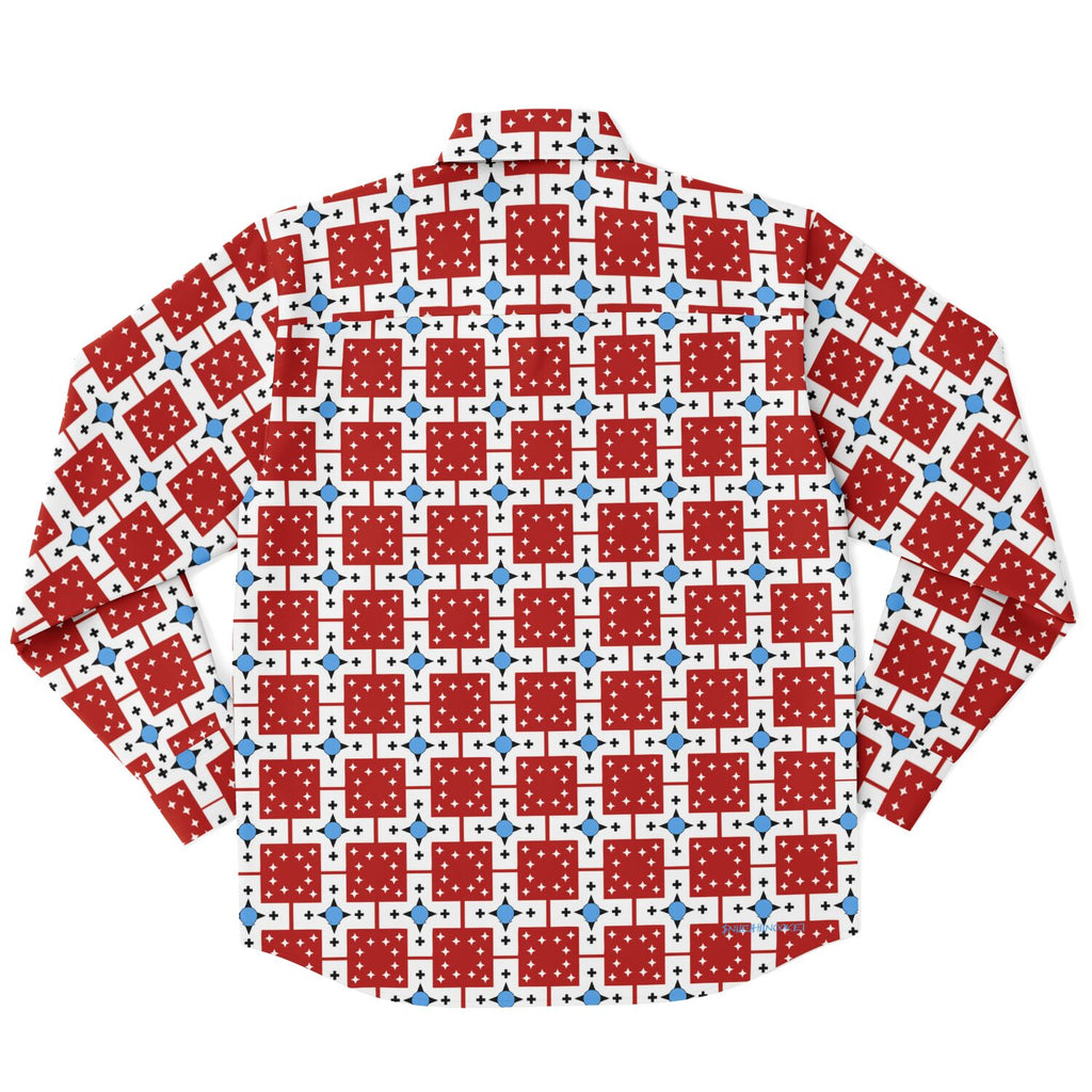 $NiieihiiNookei Long Sleeve Button Down Shirt - AOP