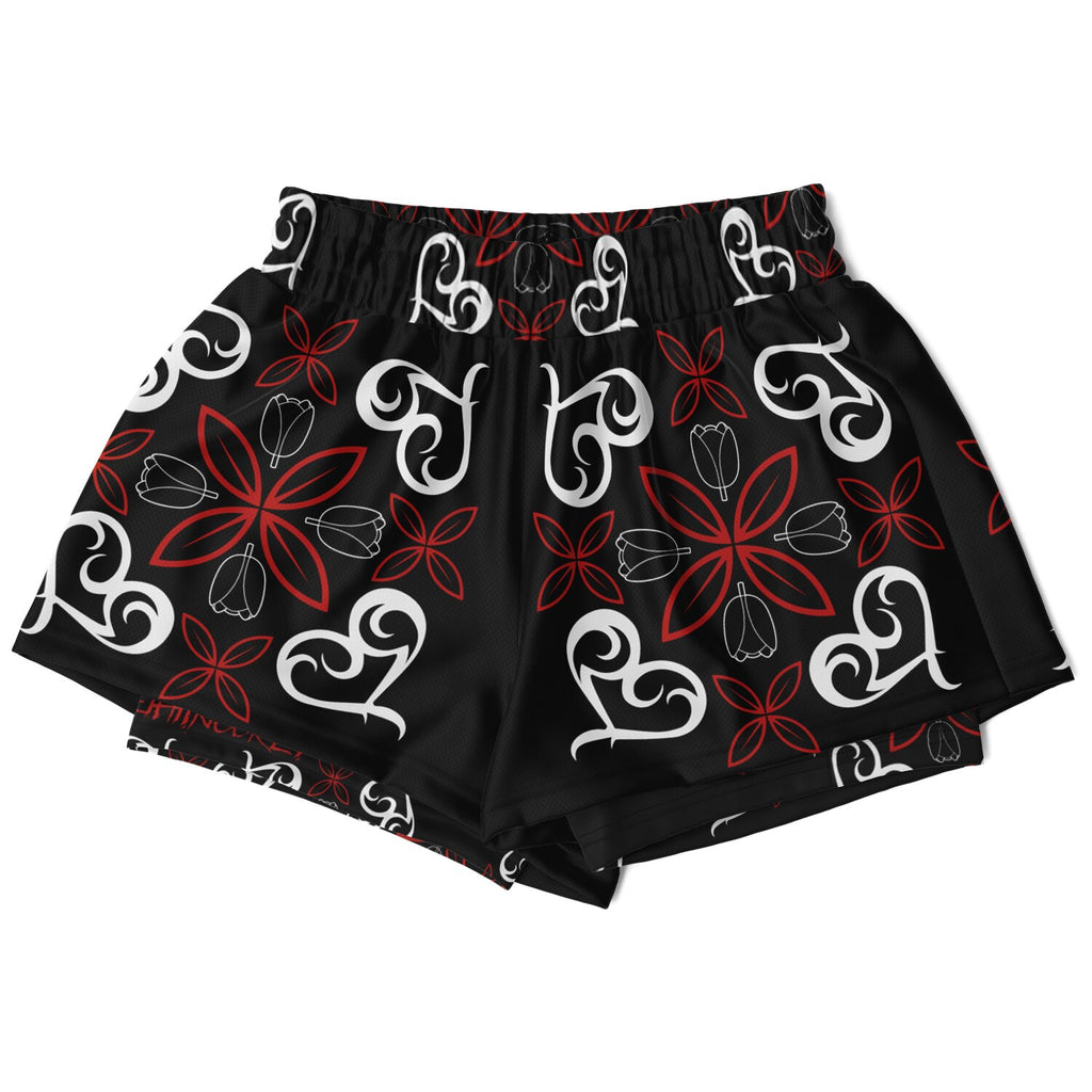 $NiieihiiNookei Women's 2-in-1 Shorts - AOP
