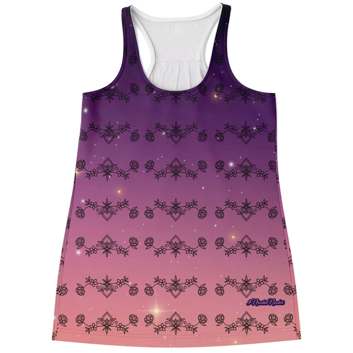 $NiieihiiNookei Flowy Racerback Tank Top - AOP