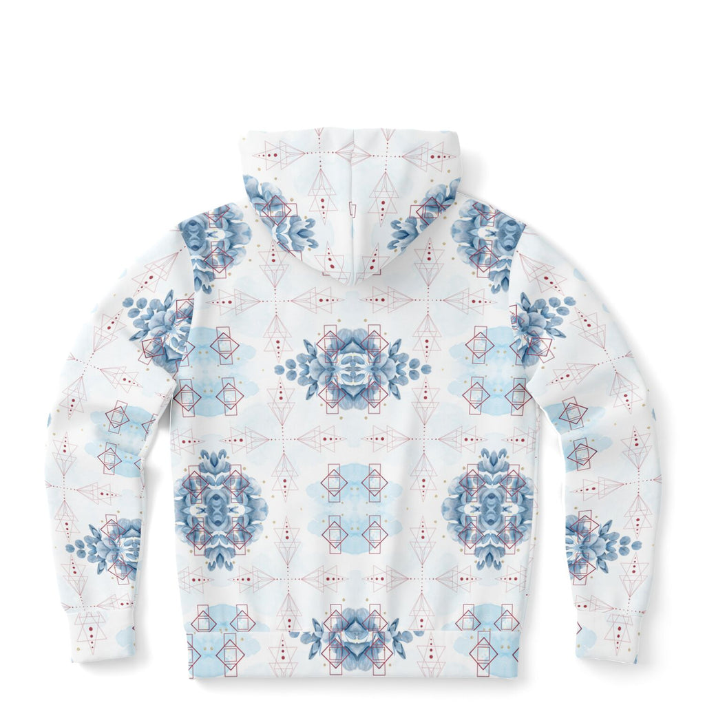 Athletic Zip-Up Hoodie - AOP