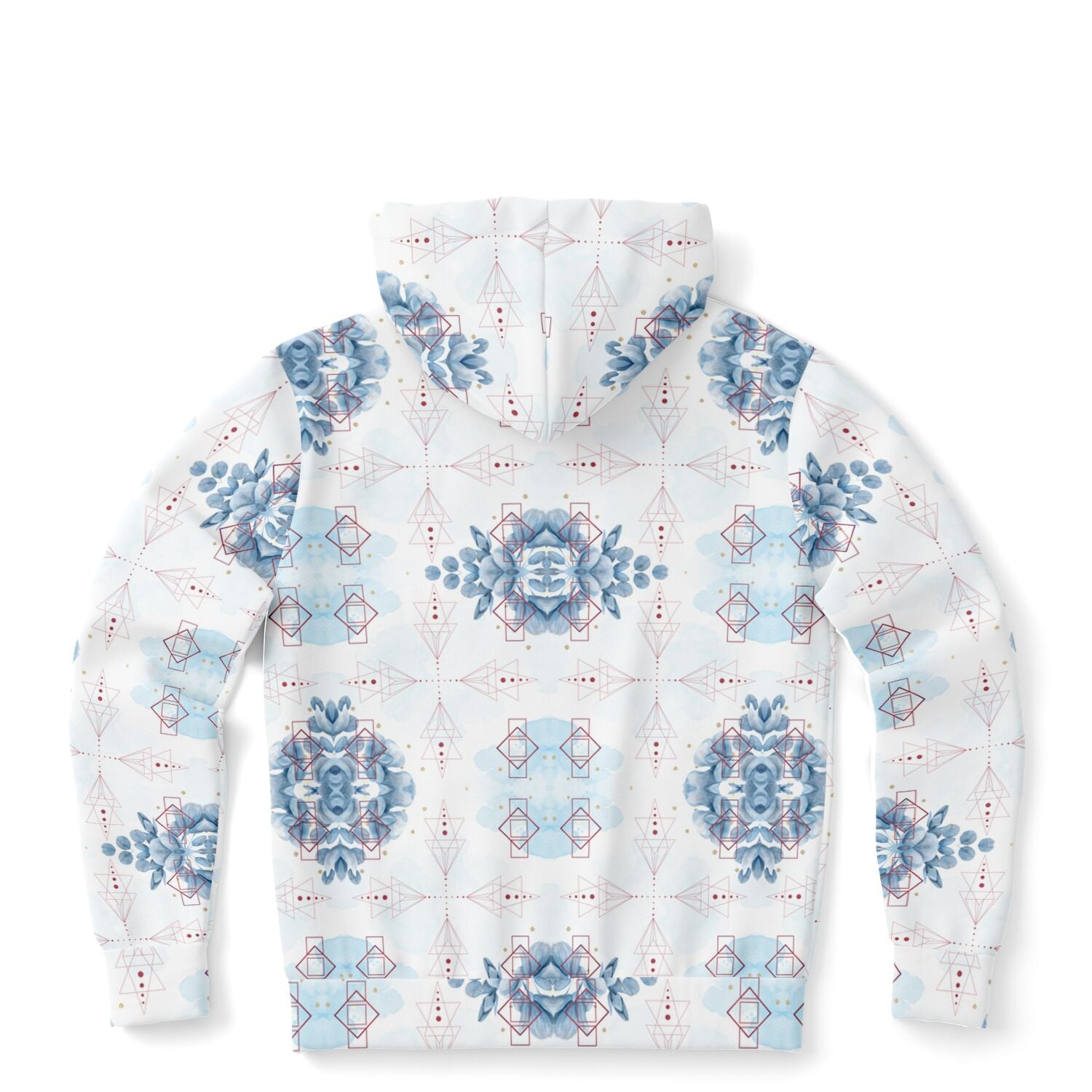 Athletic Zip-Up Hoodie - AOP