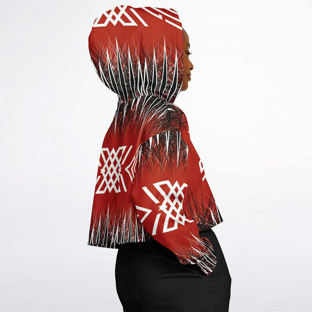 $NiieihiiNookei Fashion Cropped Hoodie - AOP
