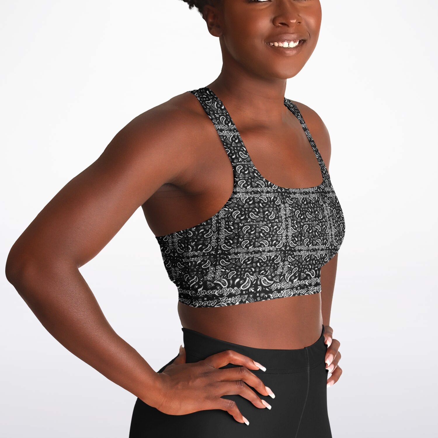 $NiieihiiNookei Padded Sports Bra - AOP