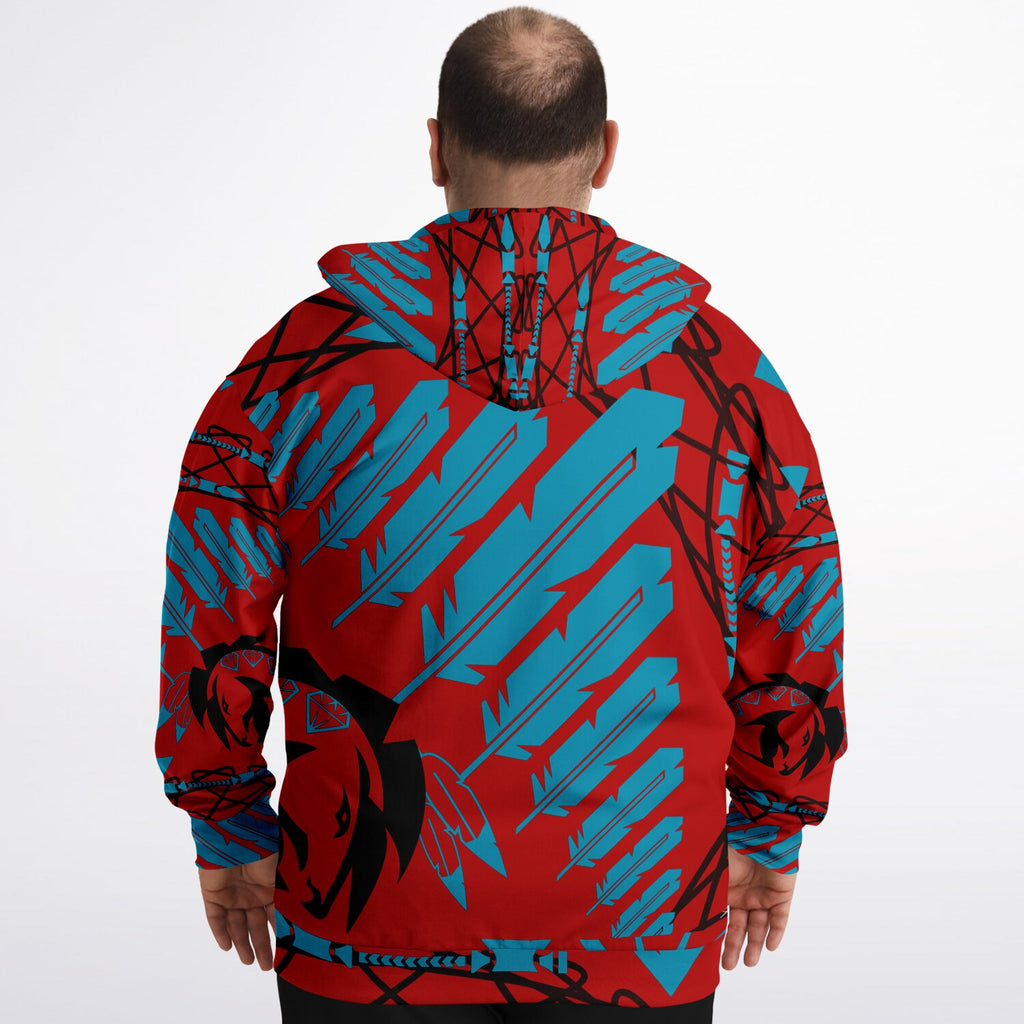 StrengthHonorCourage Plus-size Ziphoodie - AOP